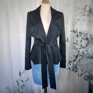 BCBGMAXAZRIA | Black Blazer | Cotton | Medium
